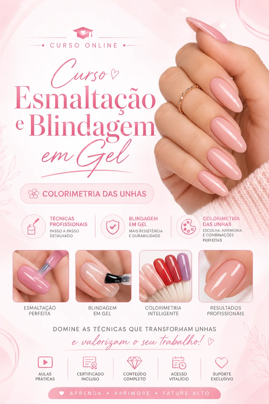 Curso de esmaltação em gel