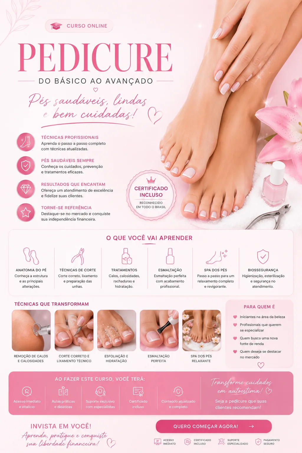 Curso de pedicure profissional